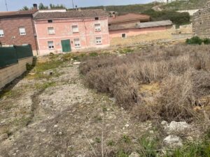 Parcela de 458 m2 en Valdespina con vegetación y casas cercanas